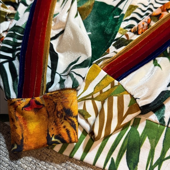 Aviator Nation Tiger Jungle Classic Full Zip Hoodie Velvet White Unisex Medium - Picture 3 of 6